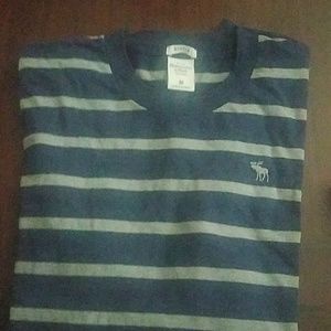 Mens Blue/Gray Stripe Shirt